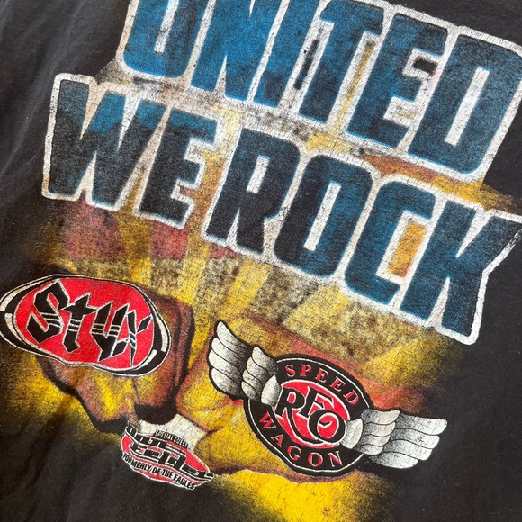 REO Speedwagon ans STYXX tour shirt - Picture 3 of 3